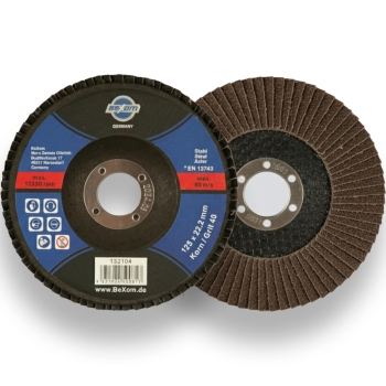 Fächerscheibe 125mm für Metall, Stahl und Holz Korn 40